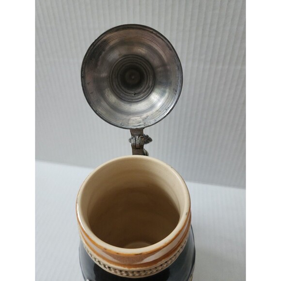 Beer Stein with Lid Western Germany da ist es schon auf der Alm Mountain Meadow - Picture 8 of 10